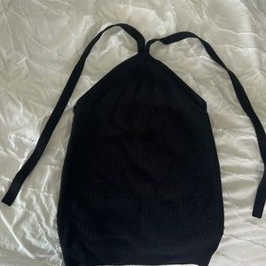 Black like new j crew sweater halter top size Medium